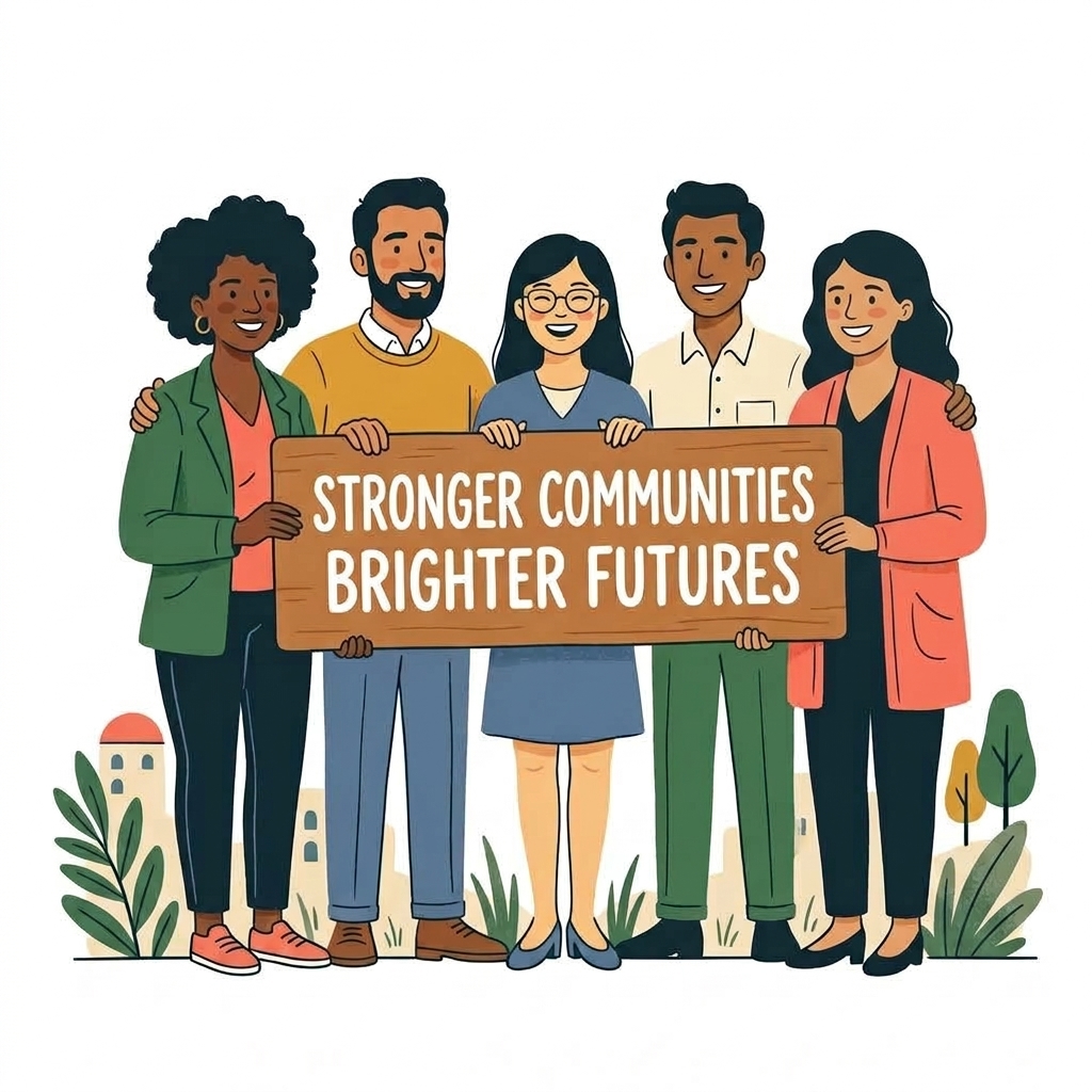 Community members outdoors